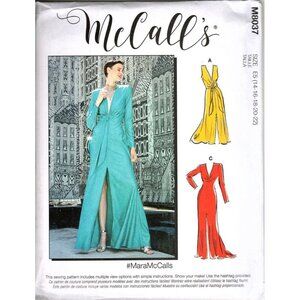 McCall's M8037 Misses 14 to 22 Special Occasion Prom Dress Uncut Sewing Pattern